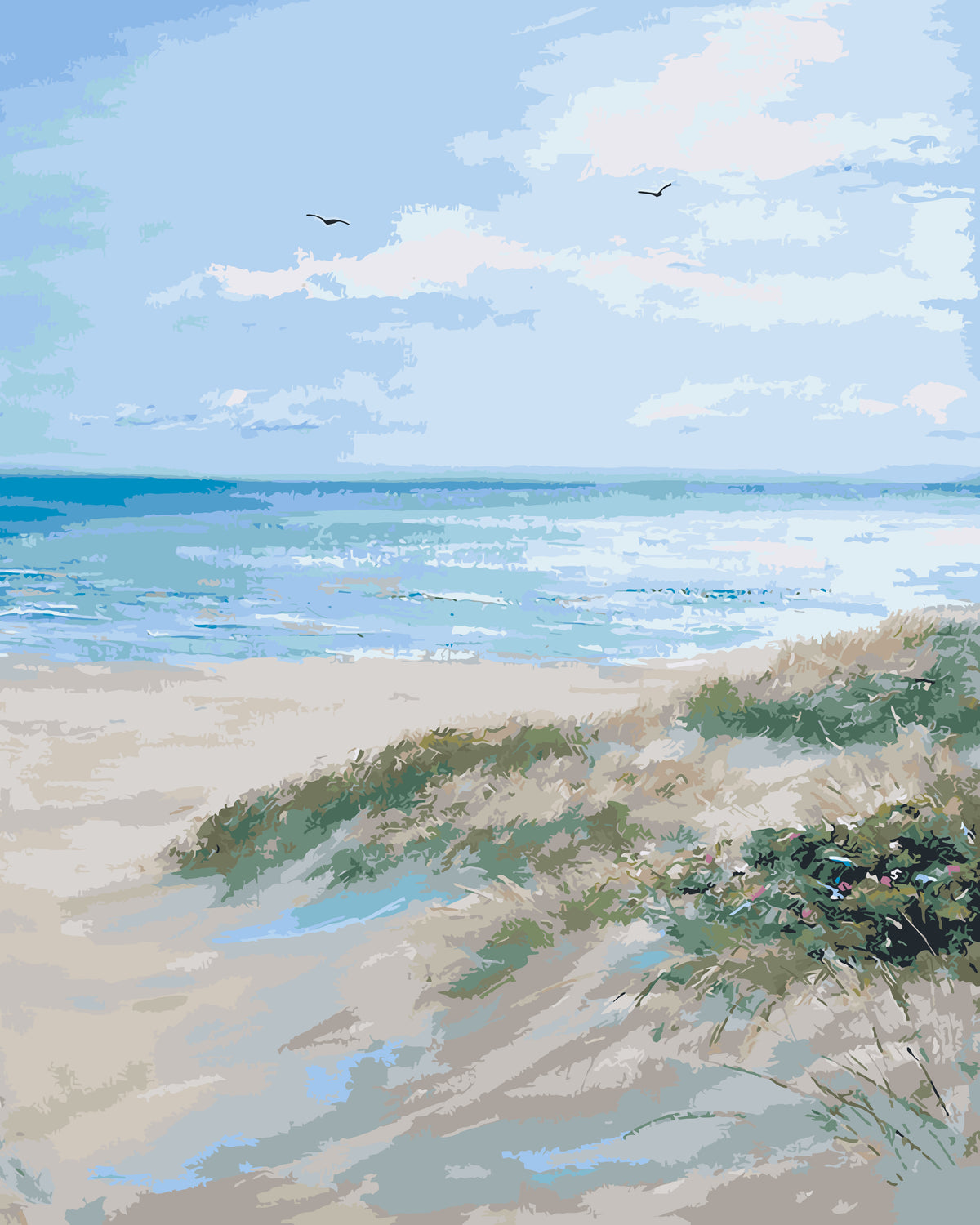 Beach Dunes - 50x40cm