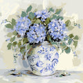 Blue Hydrangeas - 45x45cm