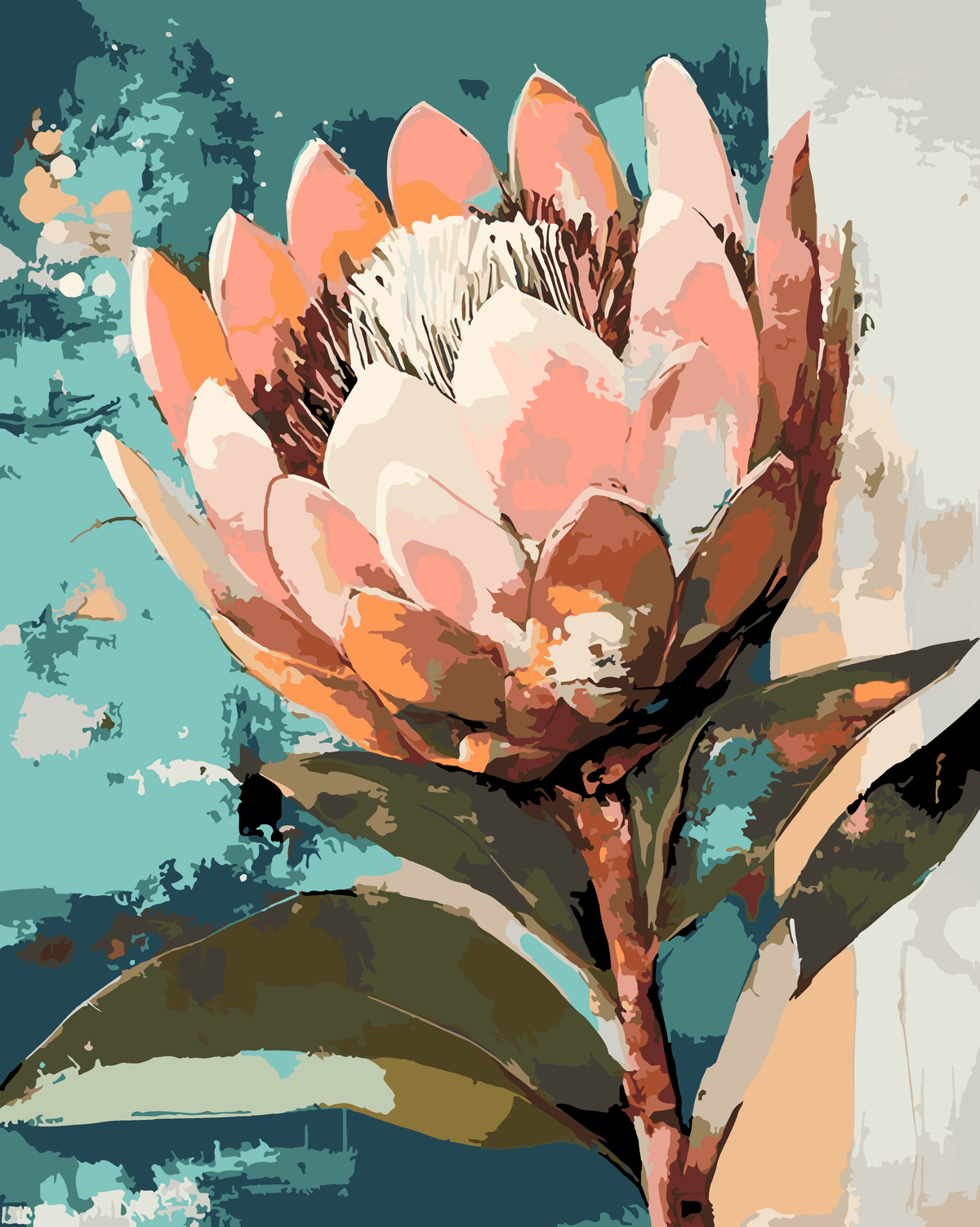 Cape Protea - 50x40cm