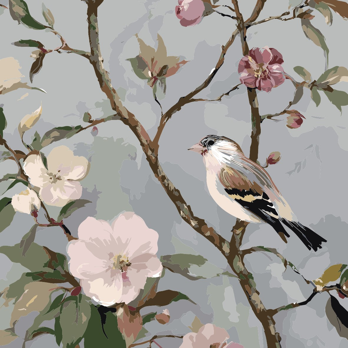 Chinoiserie Bird - 30x30cm