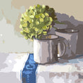 Hibiscus with Enamel Cups - 45x45cm