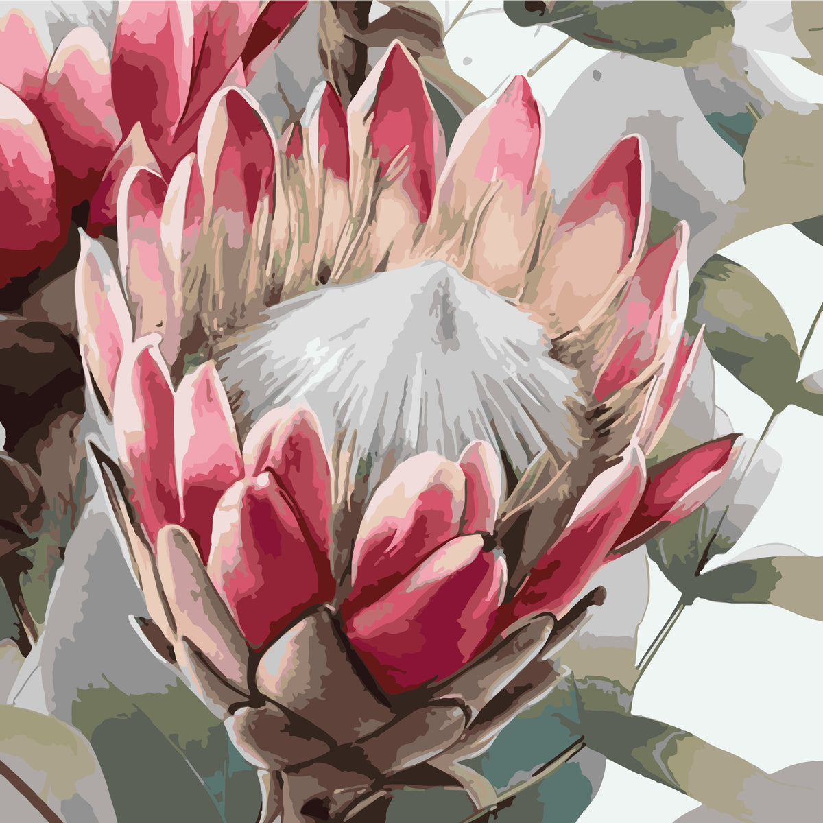 King Protea - 30x30cm