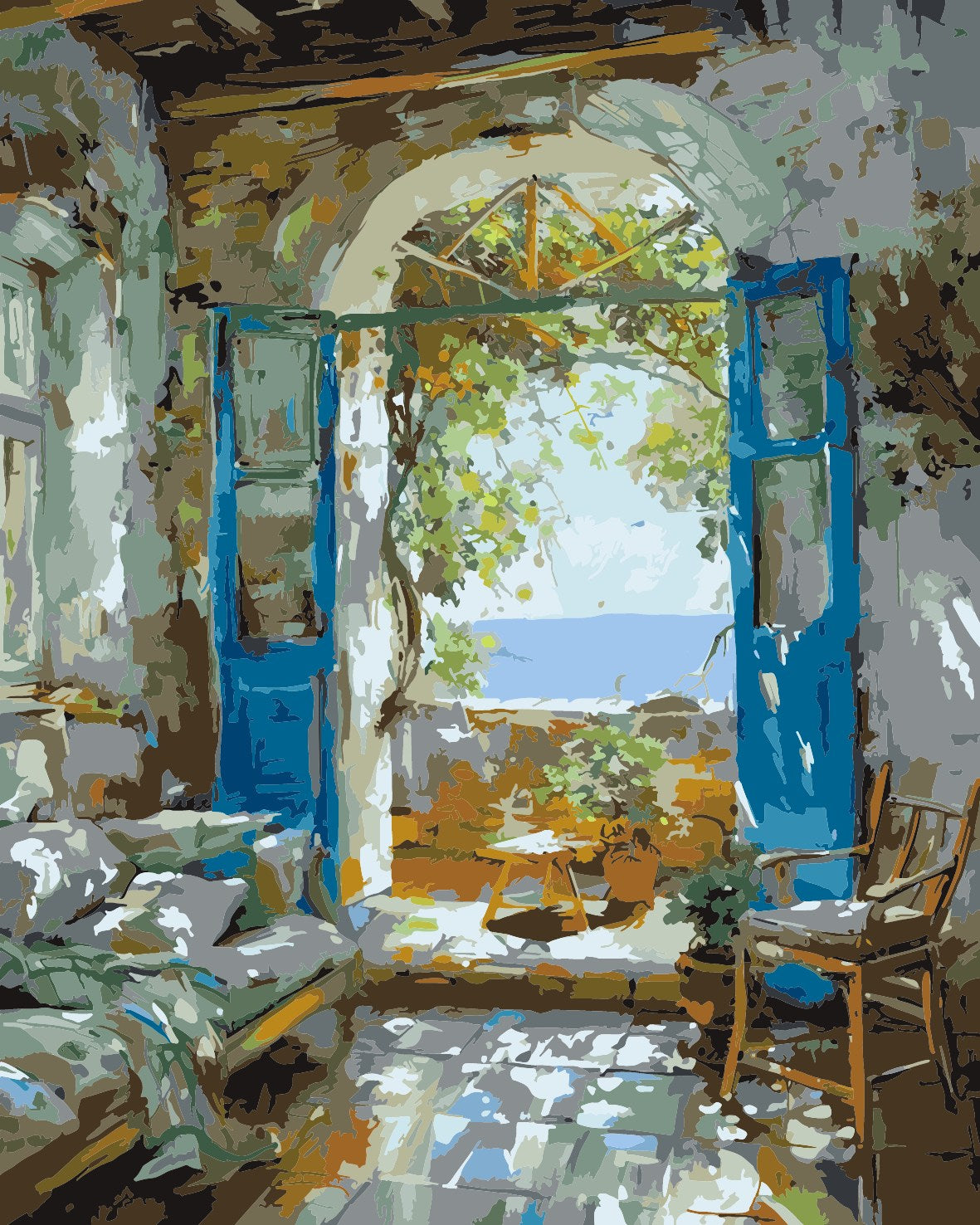 Mediterranean View - 50x40cm