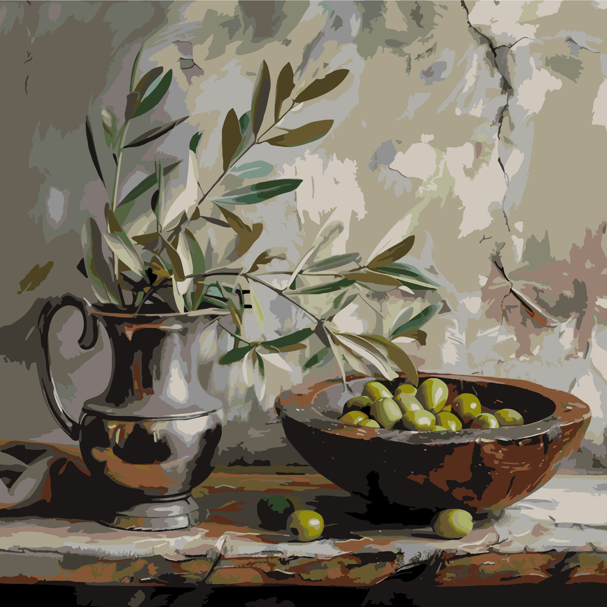 Olive Branch - 30x30cm