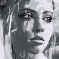 Shades of Her - 30x30cm