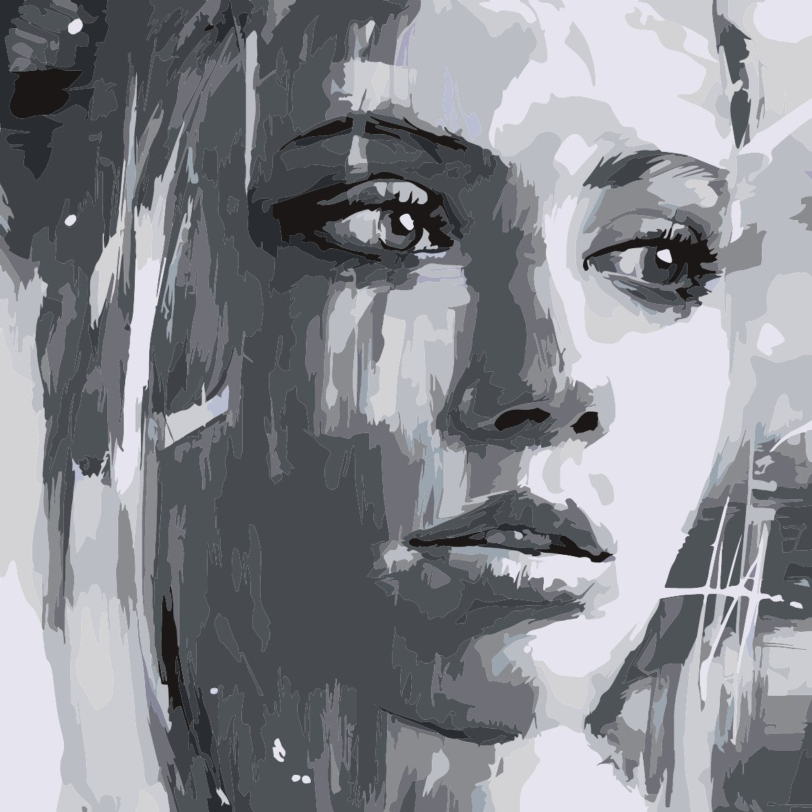 Shades of Her - 30x30cm