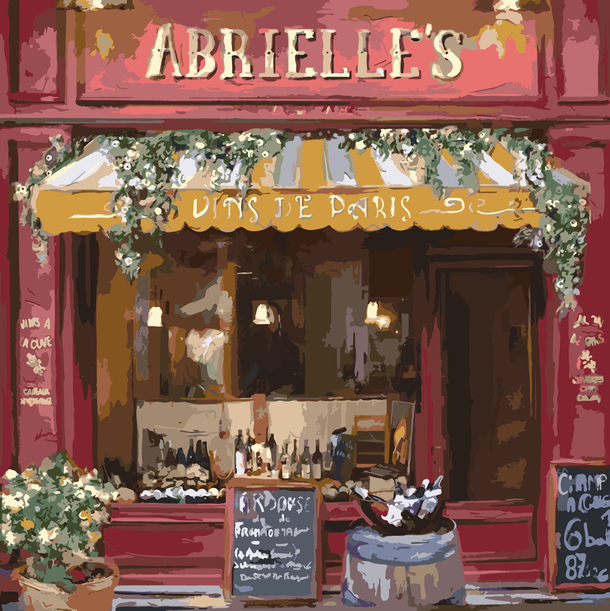 Vins de Paris - 45x45cm